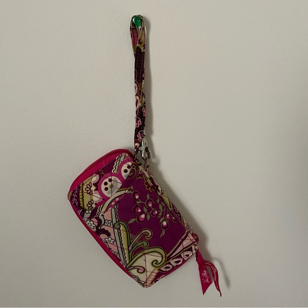 Vera Bradley All in One Wristlet Wallet PURPLE PAISLEY